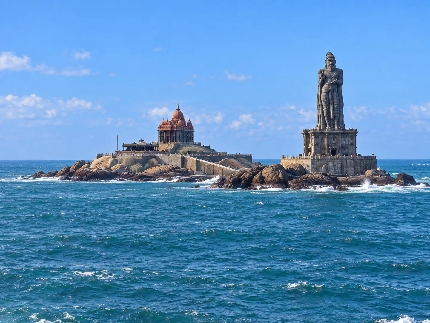 Taxi route from Trivandrum to Kanyakumari